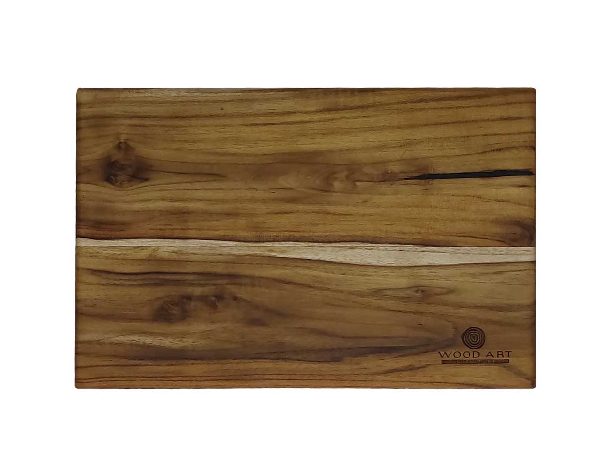 Tabla para picar de teka, mediana
