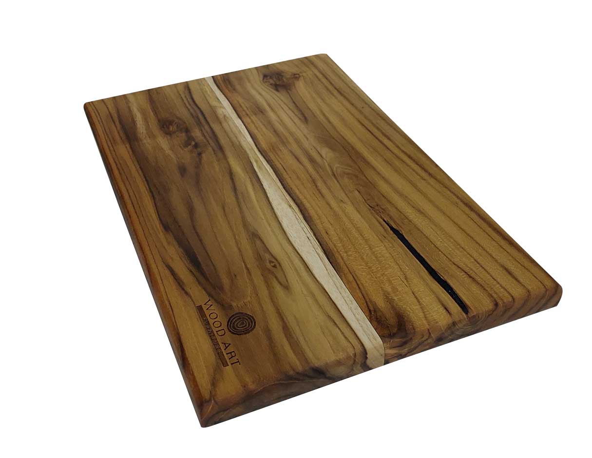 Tabla para picar de teka, mediana