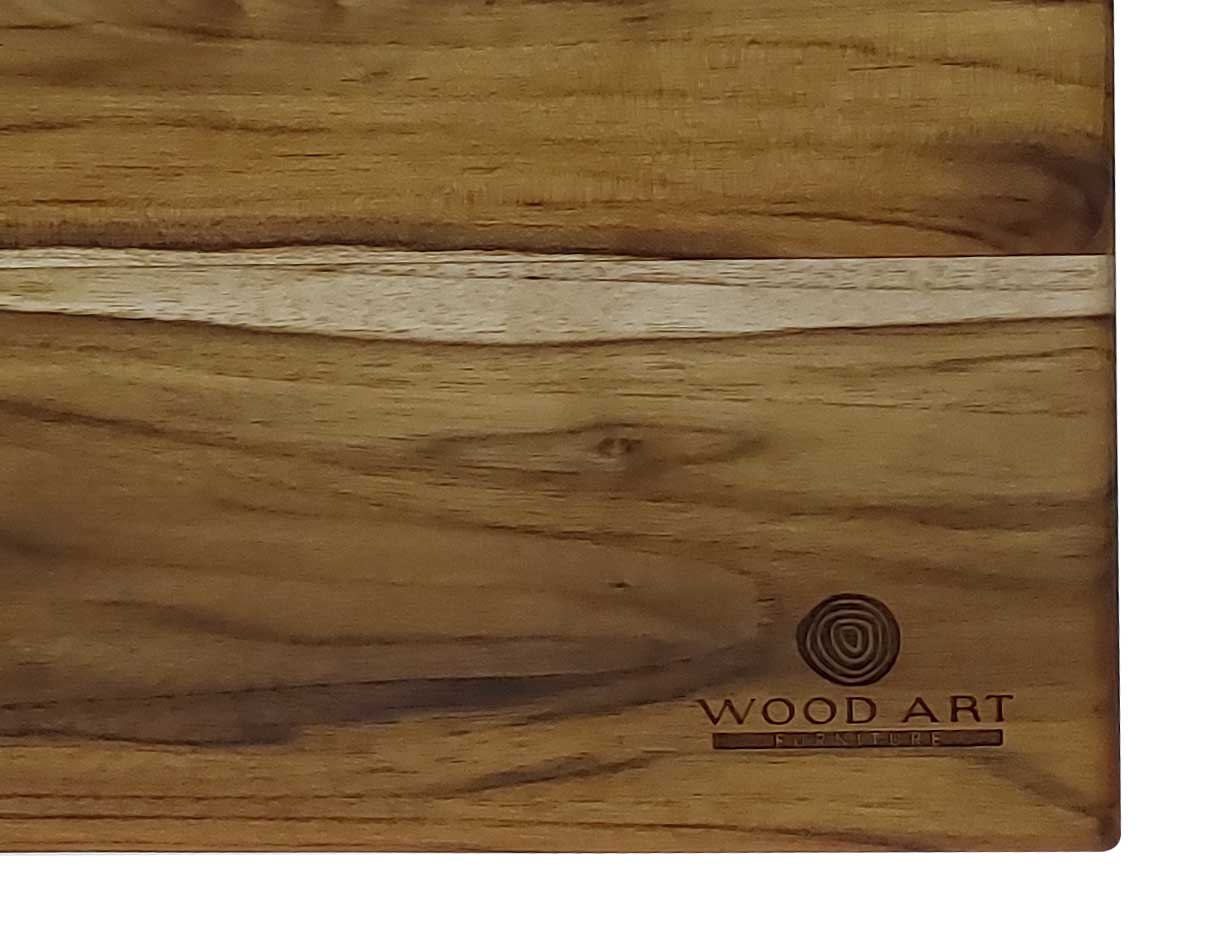 Tabla para picar de teka, mediana