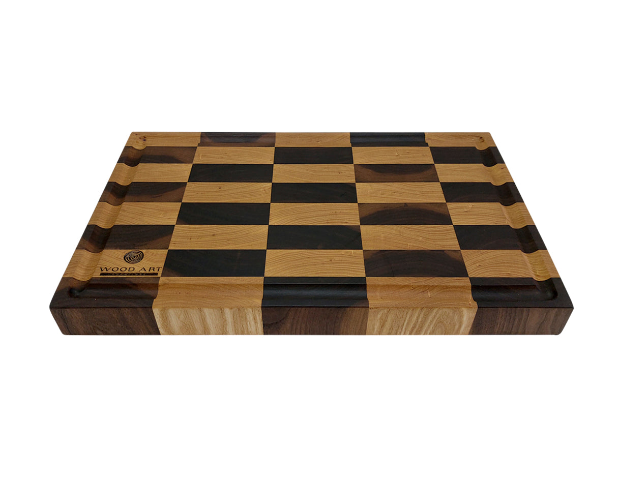 Tabla de grano final, roble y nogal, larga - Butcher's Block