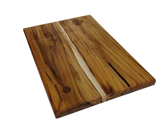 Tabla para picar de teka, mediana