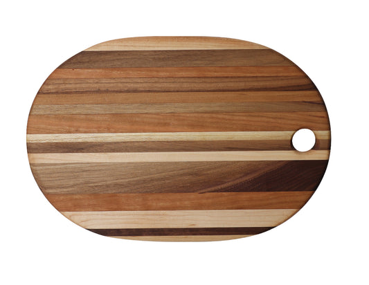 Tabla ovalada de 3 maderas