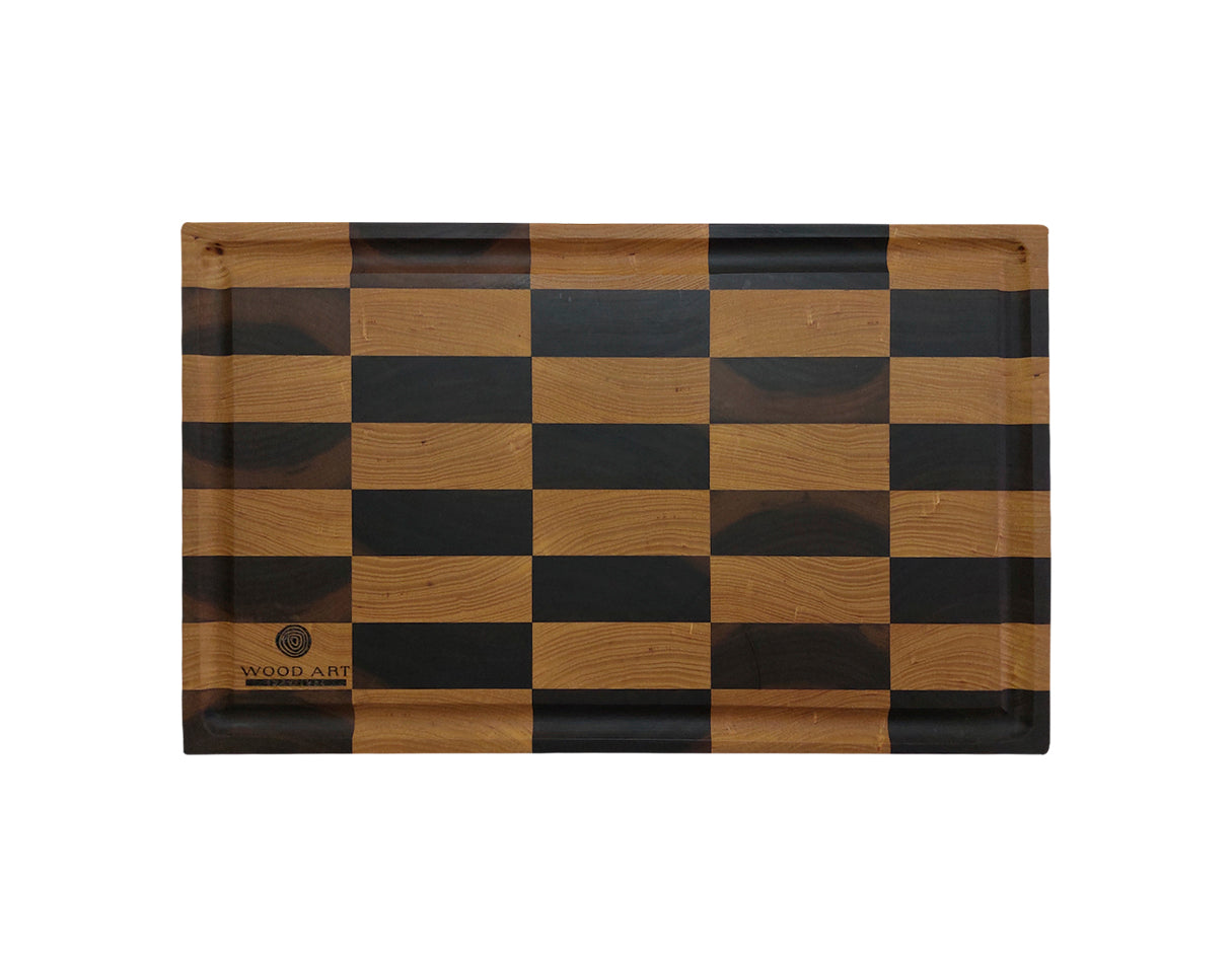 Tabla de grano final, roble y nogal, larga - Butcher's Block