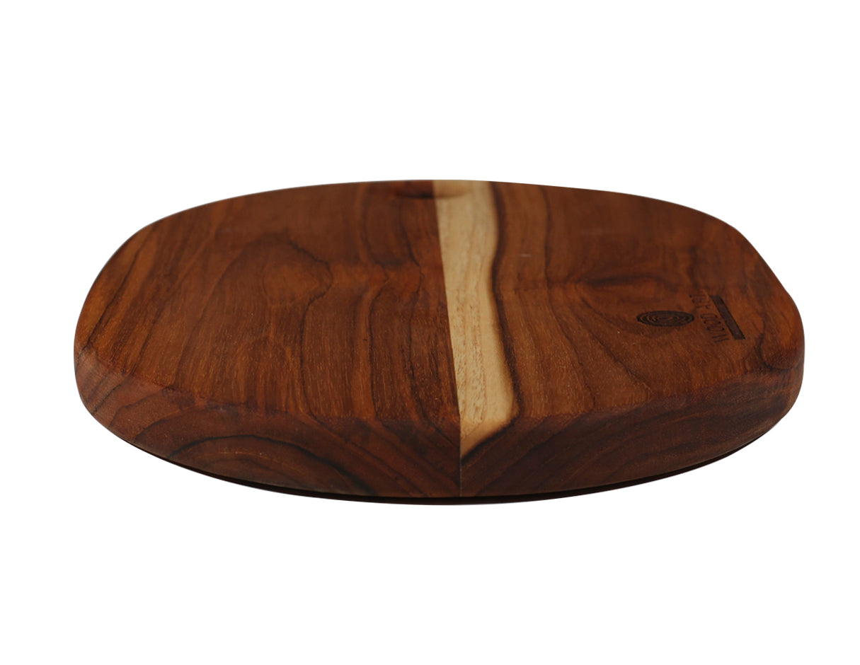 Tabla ovalada de teka